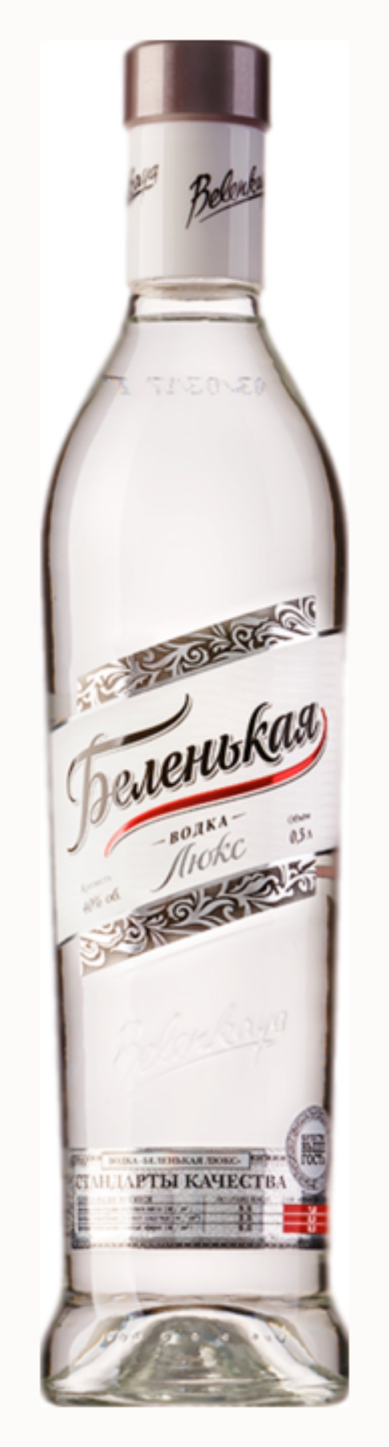 Водка БЕЛЕНЬКАЯ Люкс 40% 0.5л