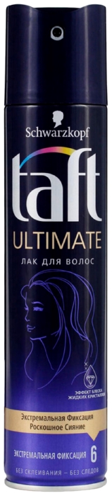 Лак для волос ТАФТ Классик Ультимат экстремальная фиксация 225мл