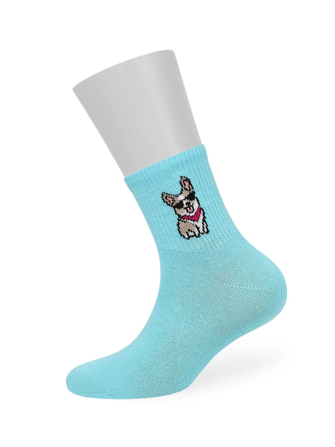 Носки детские ОМСА Кидс Кальцино Корги светло-голубые р.31-34 арт.21P73