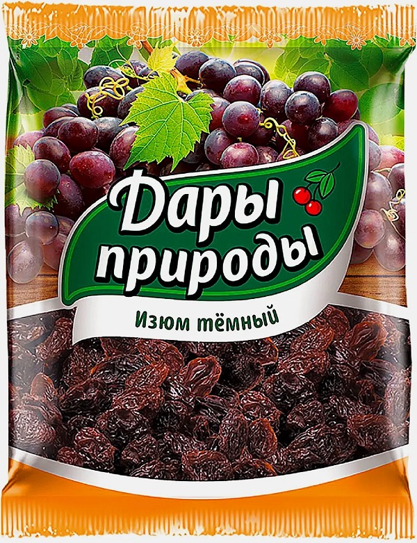 Изюм ДАРЫ ПРИРОДЫ темный 150г