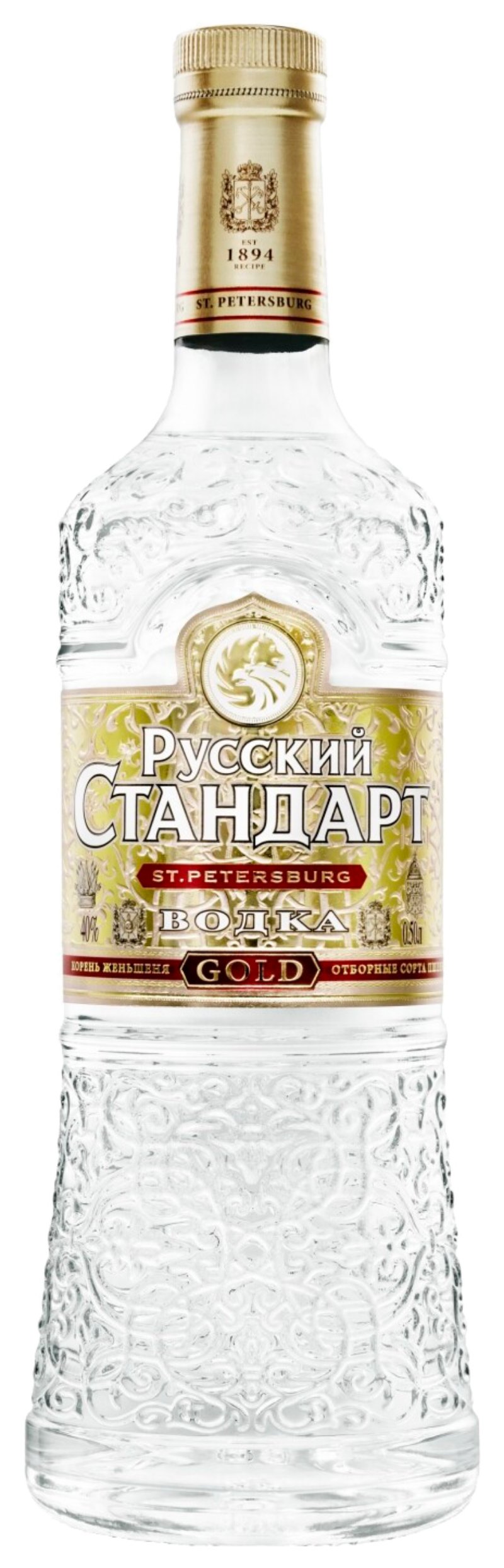 Водка РУССКИЙ СТАНДАРТ Голд 40% ст/б 0.5л