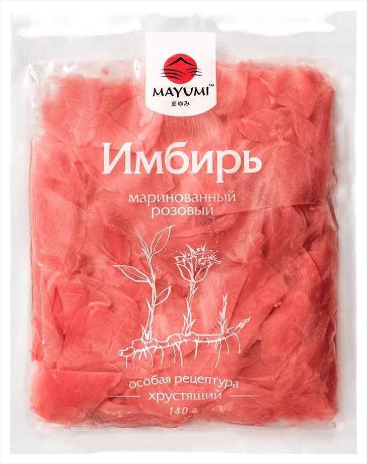 Имбирь МАЮМИ розовый маринованный м/у 140г