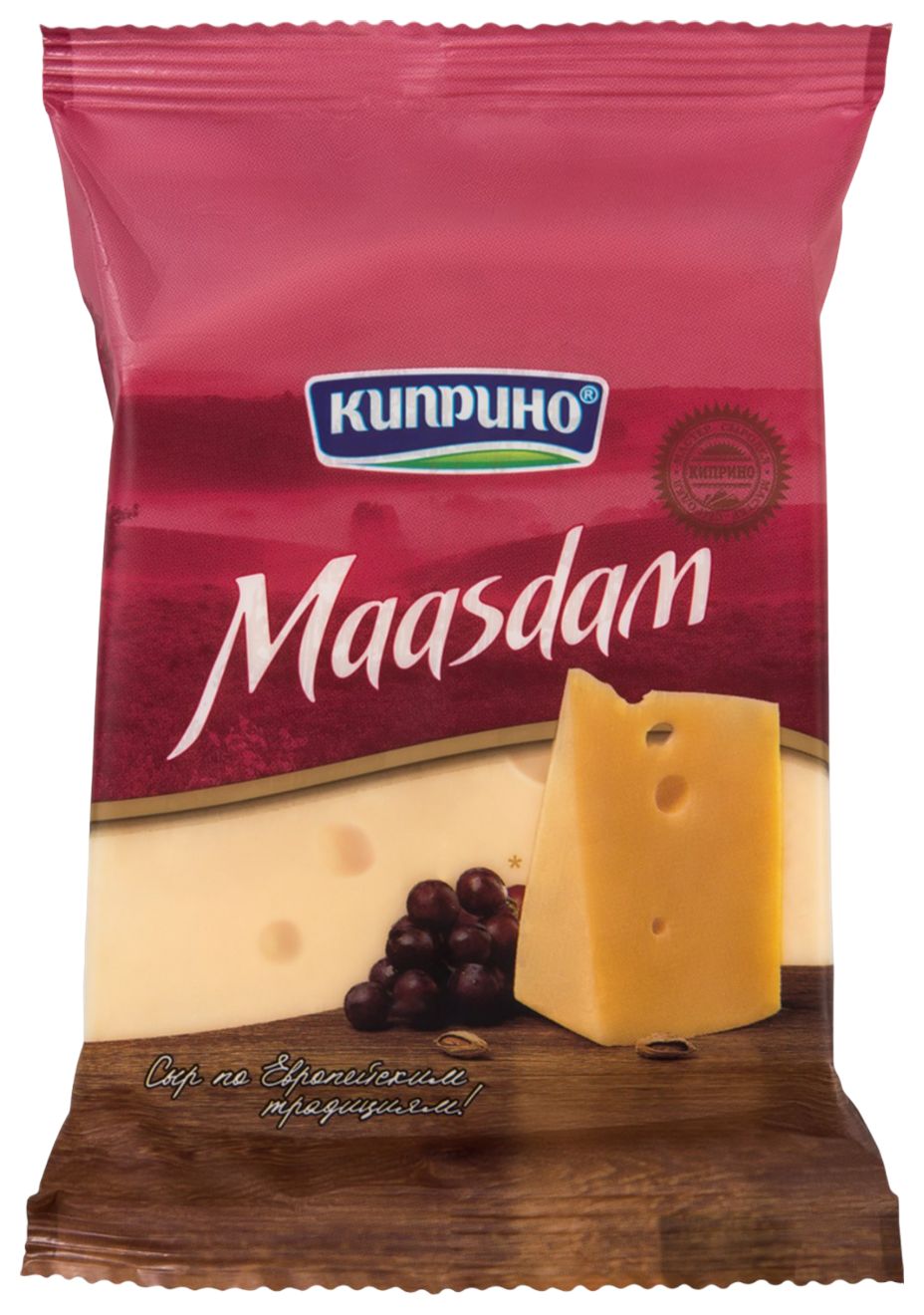 Сыр КИПРИНО Маасдам бзмж 45% 200г