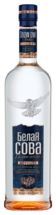 Водка БЕЛАЯ СОВА Морошка 40% ст/б 0.5л