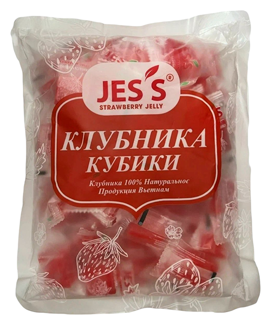 Кубики ДЖЕСС Клубника весовые