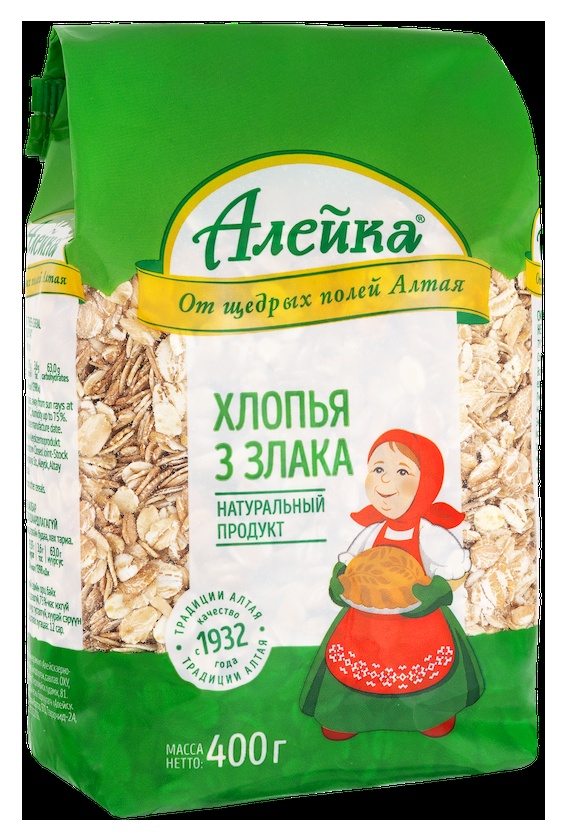 Хлопья АЛЕЙКА Смесь 3 злака не требующие варки 400г
