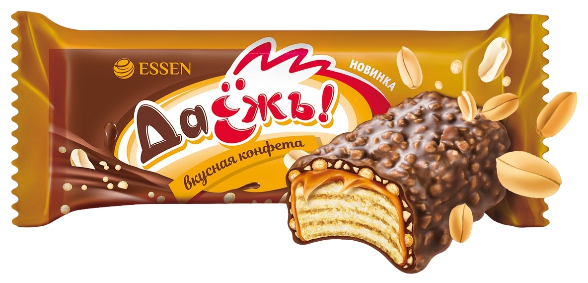 Конфеты ЭССЕН ДаЁжъ карамель арахис криспи весовые