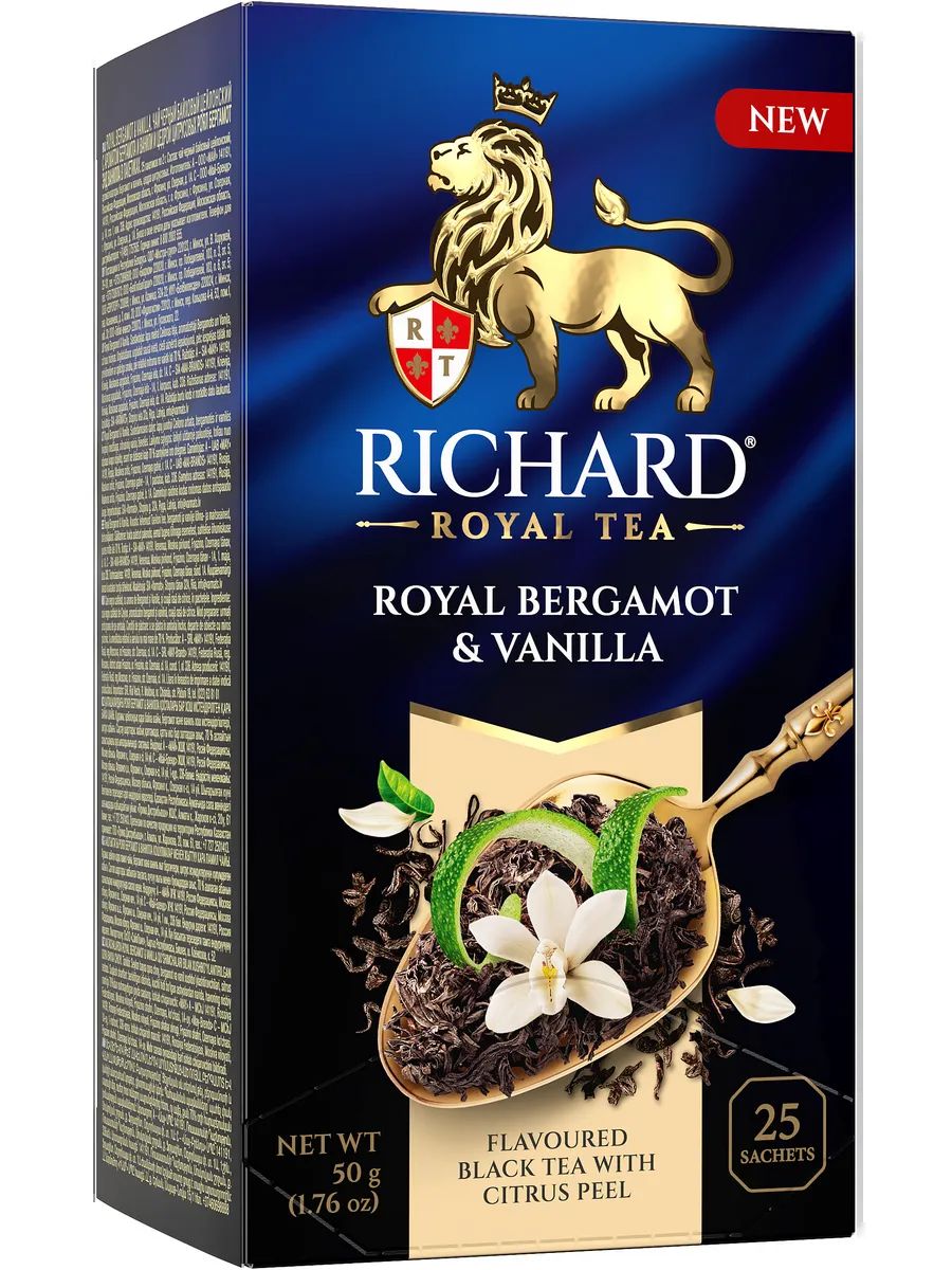 Чай РИЧАРД Роял Бергамот ваниль черный 25пак