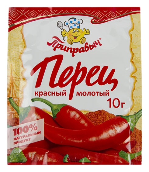 Перец красный  ПРИПРАВЫЧ молотый м/у 10г