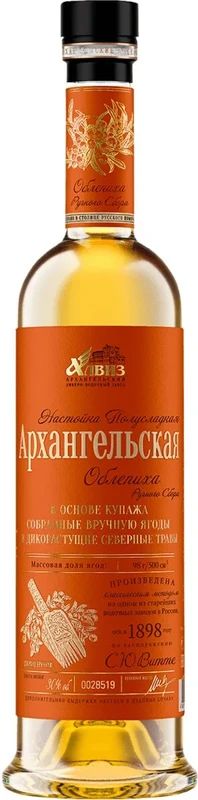 Настойка АРХАНГЕЛЬСКАЯ Облепиха ручного сбора 30% ст/б 0.5л