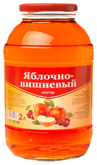 Сок САВА яблоко вишня твист 2л