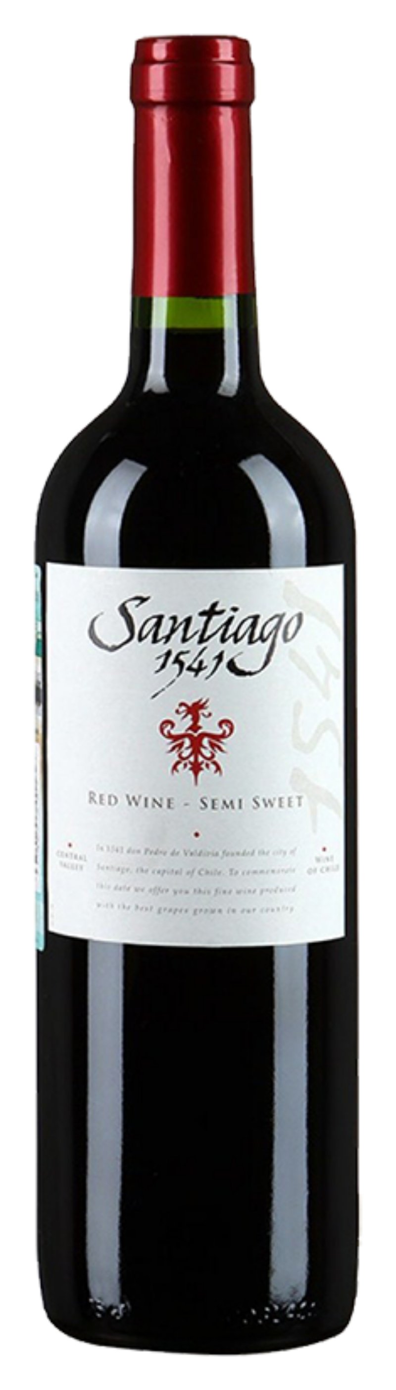 Вино САНТЬЯГО 1541 красное п/сл 12.5% ст/б 0.75л