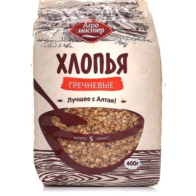 Гречневые хлопья АГРОМАСТЕР м/у 420г