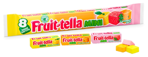 Жевательные конфеты ФРУТТЕЛЛА Мини мультипак 88г
