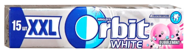 Жевательная резинка ОРБИТ ХХL Белоснежный Баблминт 20.4г