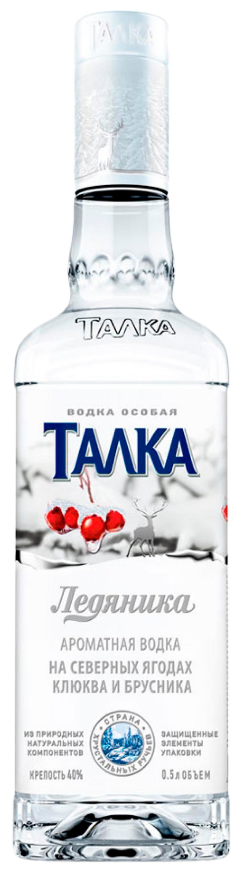 Водка ТАЛКА Ледяника 40% ст/б 0.5л