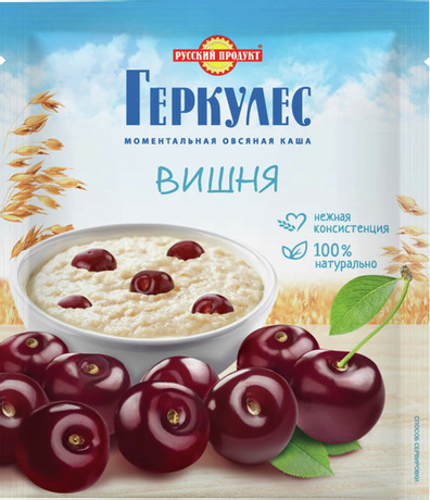 Каша овсяная РУССКИЙ ПРОДУКТ с вишней м/у 35г