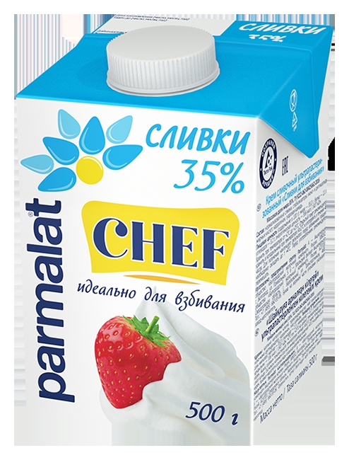 Сливки ПАРМАЛАТ ультрапастер бзмж 35% пюр/пак 500мл