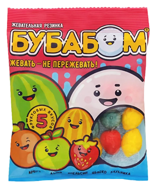 Жевательная резинка СЛАДКАЯ СКАЗКА Бубабом в пакете 90г