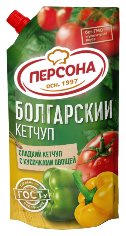Кетчуп ПЕРСОНА болгарский д/пак 220г