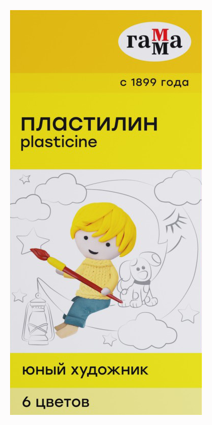 Пластилин ГАММА Юный художник 6цв