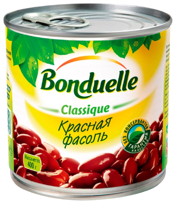 Фасоль БОНДЮЭЛЬ красная ж/б 425г