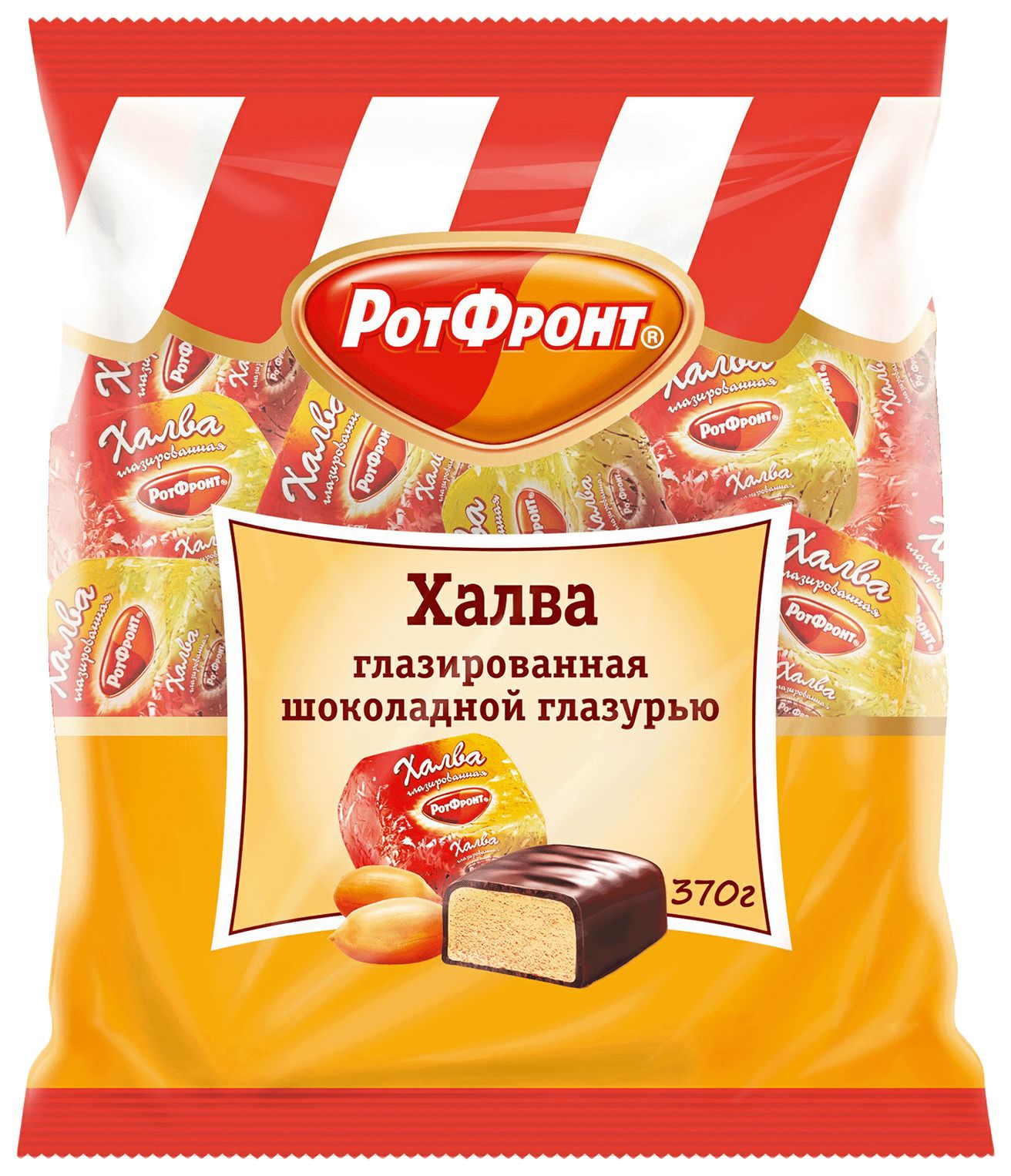 Халва РОТ ФРОНТ в шоколадной глазури 370г