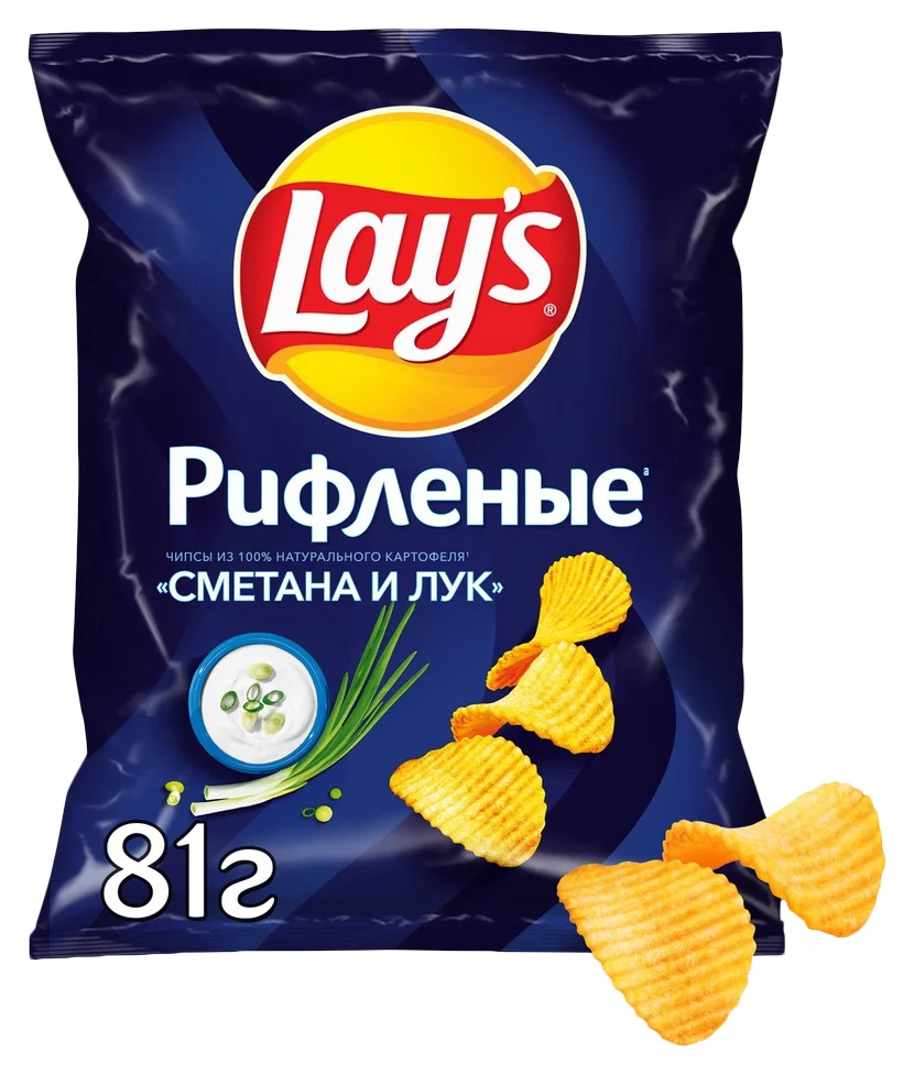 Чипсы ЛЕЙС сметана лук 140г