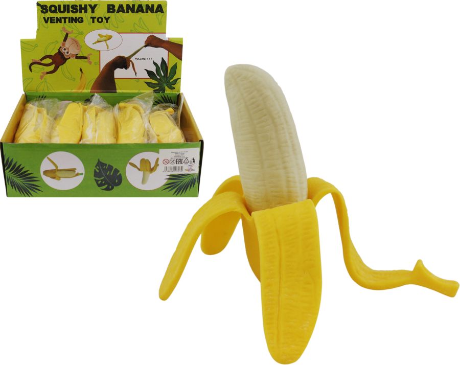 Игрушка ТАМ ТАМ Банан антистресс 17*4*4см