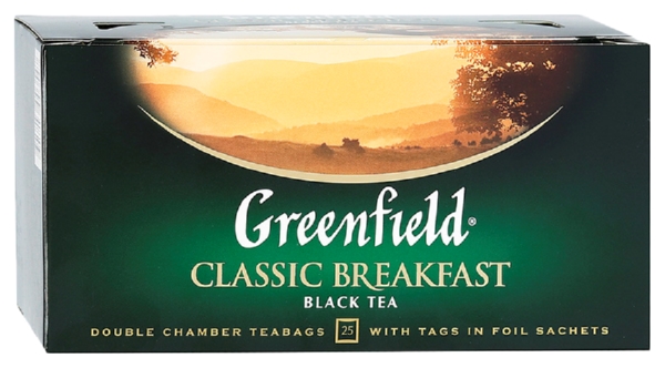 Чай ГРИНФИЛД Классик брекфаст черный 25пак