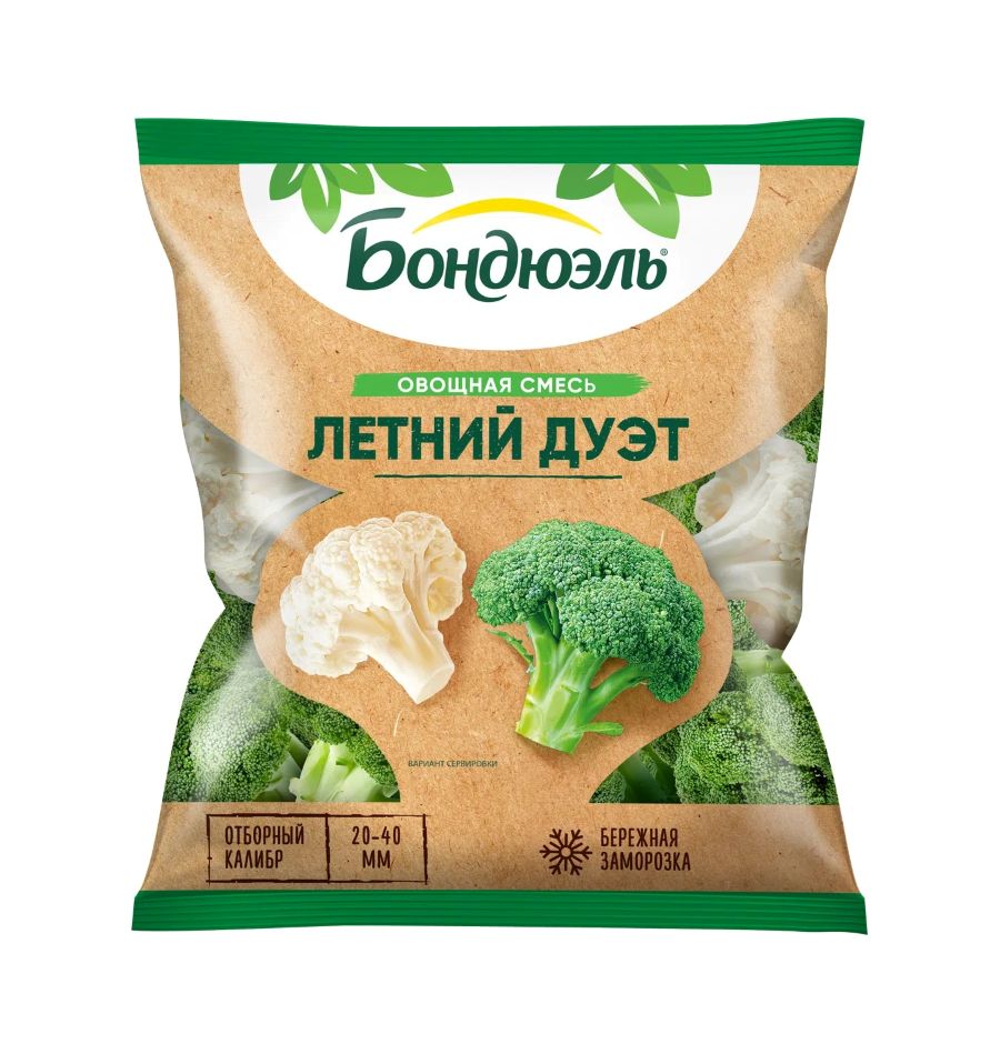 Смесь овощная БОНДЮЭЛЬ Летний дуэт с/м 400г