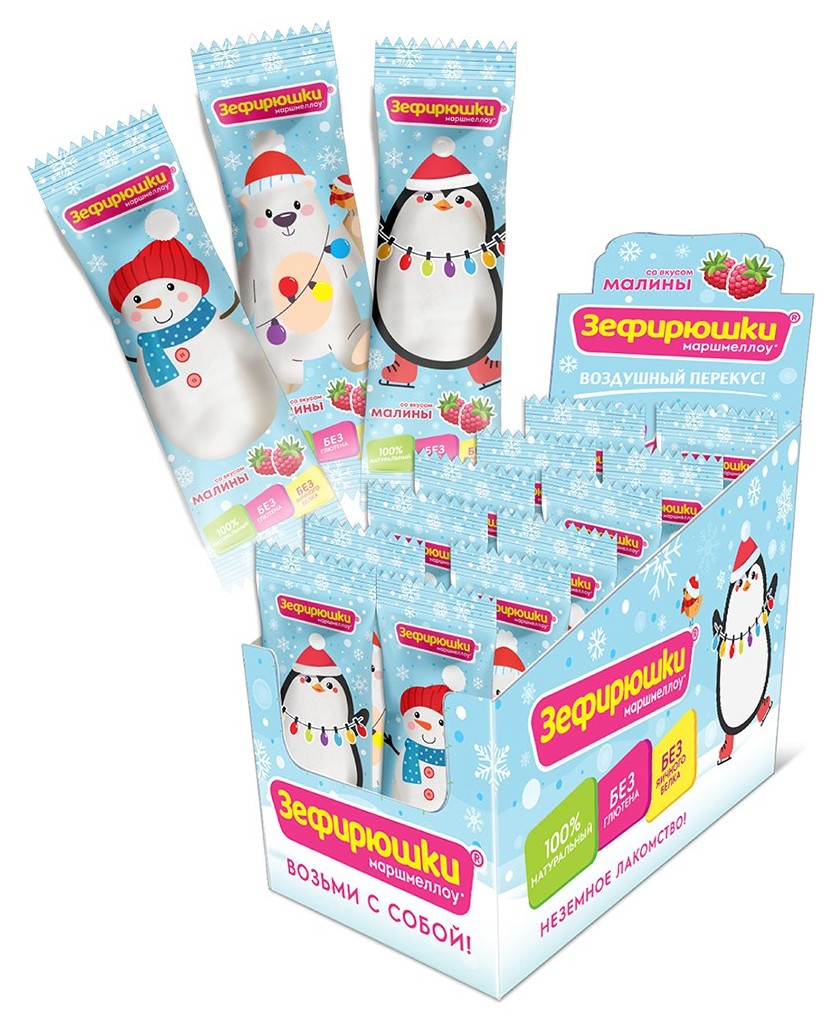 Зефир ЗЕФИРЮШКИ Маршмеллоу Новогоднее 18г
