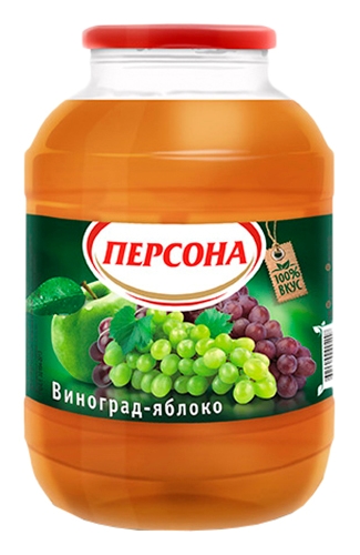 Нектар ПЕРСОНА виноград яблоко ст/б 3л