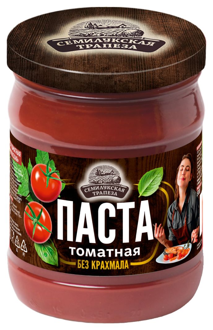 Томатная паста СЕМИЛУКСКАЯ ТРАПЕЗА ст/б 500г