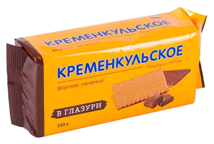Печенье КРЕМЕНКУЛЬСКОЕ глазированное 230г