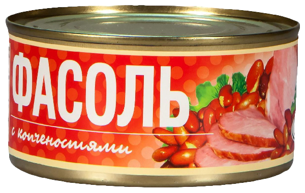 Фасоль РУЗКОМ с копченостями ж/б 325г