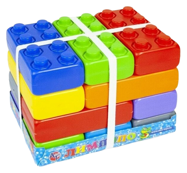 Конструктор АЛЕКС-ТОЙЗ блочный 15 элементов арт.37306