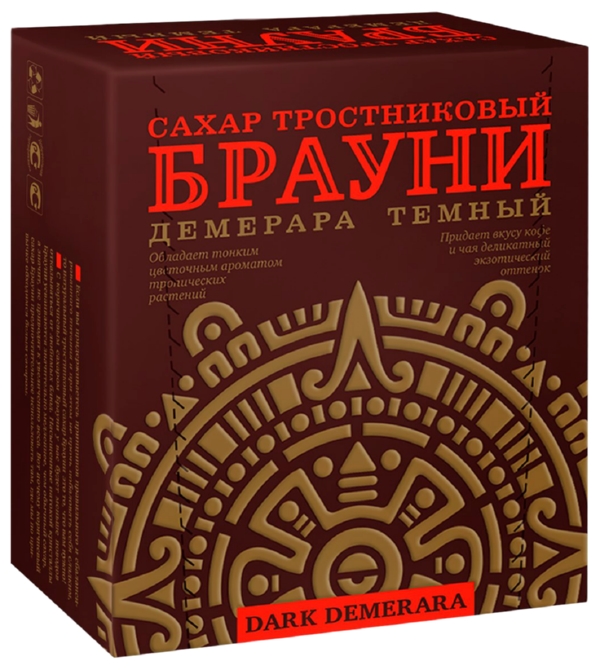 Сахар БРАУНИ кусковой коричневый карт/уп 500г