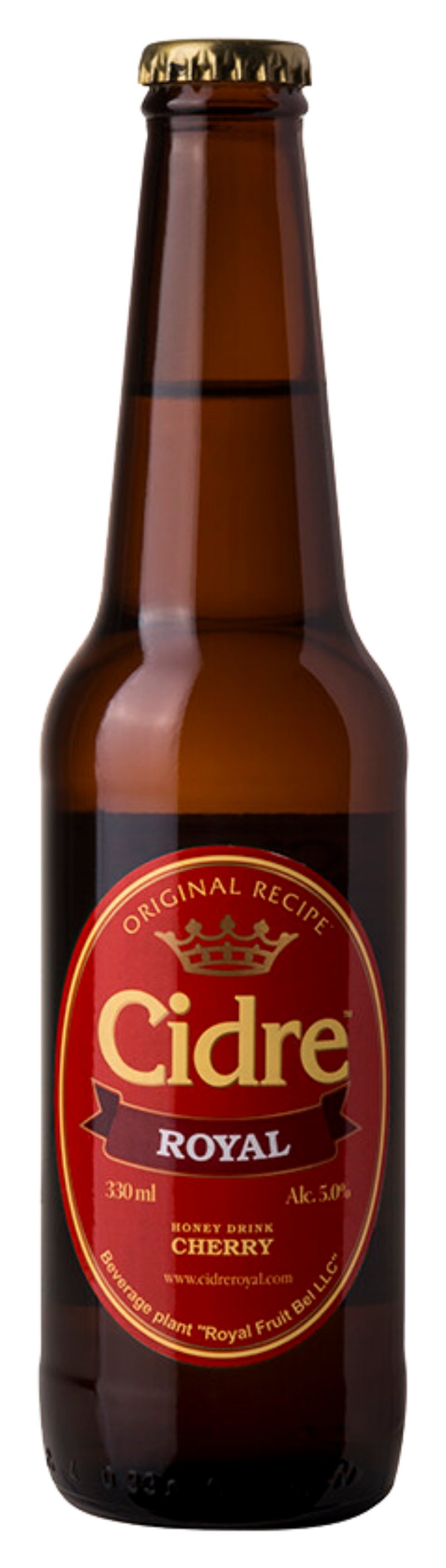 Напиток слабоалкогольный РОЯЛ ФРУТ Медовуха вишневая 5% ст/б 0.33л