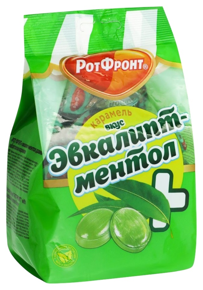 Карамель РОТ ФРОНТ со вкусом эвкалипта и ментола 200г