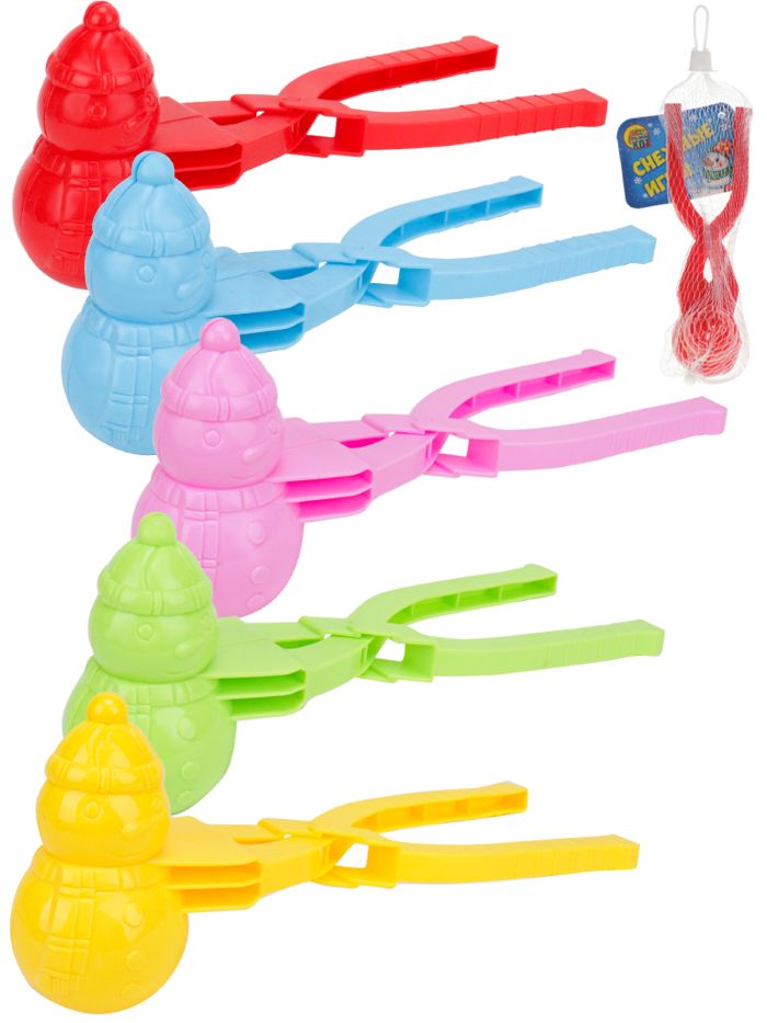 Форма для снега РЫЖИЙ КОТ Снеговик Д20см в ассортименте арт.ИК-6852