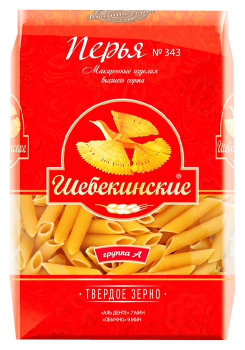 Мак.изделия ШЕБЕКИНСКИЕ Перья м/у 450г