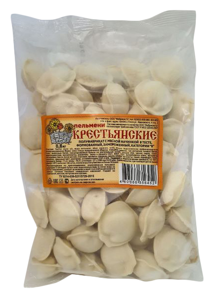 Пельмени ФАБРИКАНТЪ Крестьянские 800г
