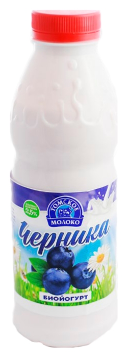 Биойогурт ТОМСКОЕ МОЛОКО с черникой бзмж 2.5% 500г