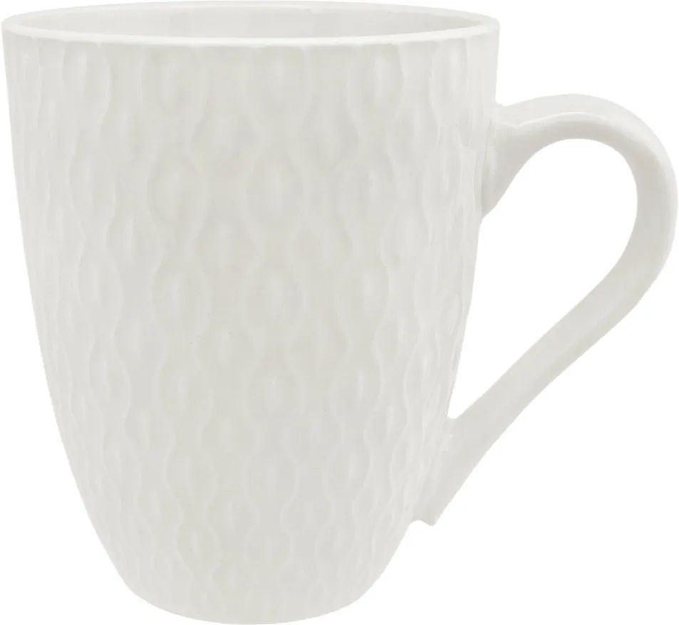 Кружка рельефная белая 400мл