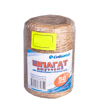 Шпагат джутовый ТЕКС 50м арт.96034
