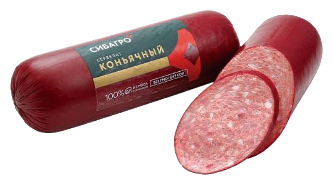 Сервелат СИБАГРО Коньячный в/к 350г