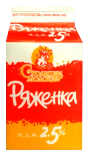 Ряженка СТОЛИЦА МОЛОКА бзмж 2.5% т/пак 400мл