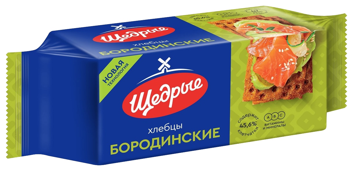Хлебцы ЩЕДРЫЕ Бородинские 100г