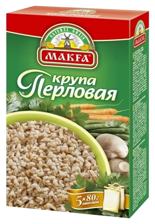 Перловая крупа МАКФА карт/уп 400г